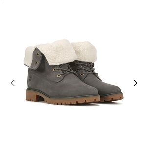 Timberland waterproof teddy fleece fold down boots